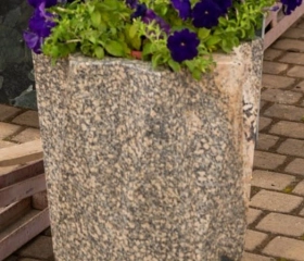 Вазон гранитный Шестерня